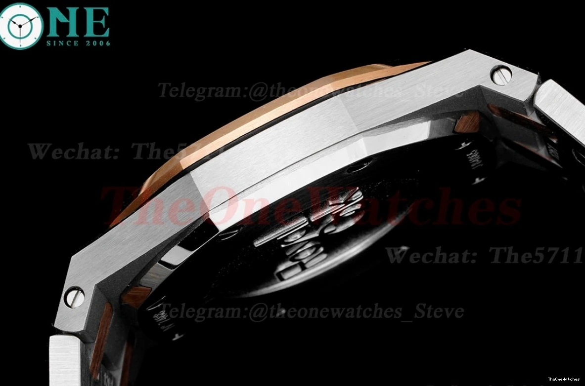 Qtz JJF SS White Royal Oak RG Swiss Ladies Diamond 33mm 0105